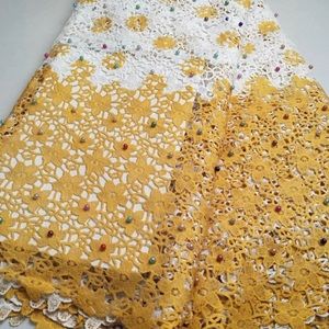 Skin Friendly Guipure lace Luxury Classic African Eembroidery Cord Fabric